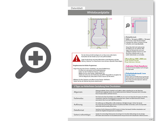 Product Bild whiteboardplatte_in_schneemann-form_konturgefr__st_unbedruckt